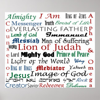 Poster Noms de Jésus