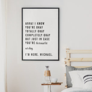 Poster Noms personnalisables - Juste en Coque Vous n’êtes