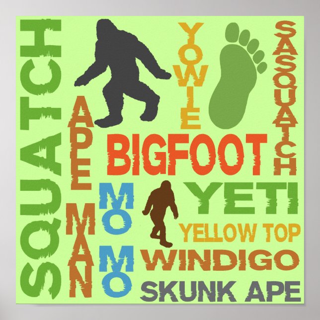 Poster Noms Pour Bigfoot (Devant)
