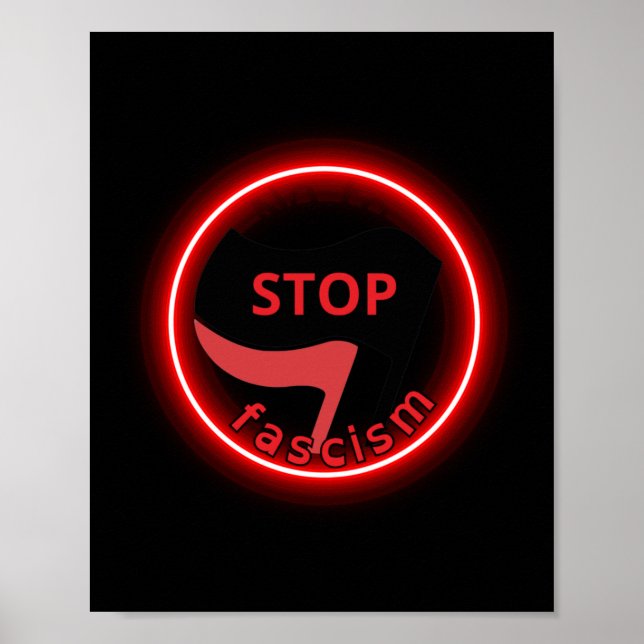 Poster Non Au Fascisme (Devant)