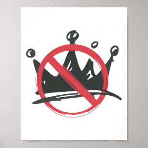 Poster Non Chemise Des Rois Non Rois En Amérique Chemise 