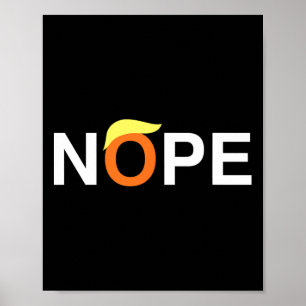 Poster Non Drôle Anti-trump