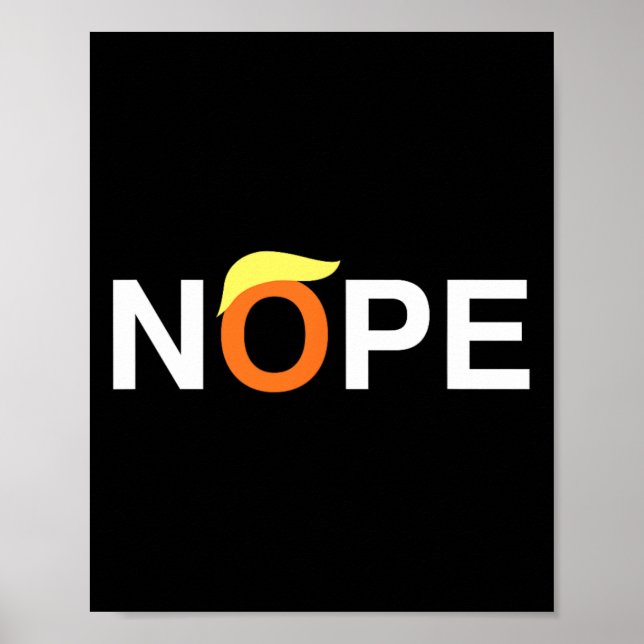 Poster Nope Funny Anti-Trump (Devant)