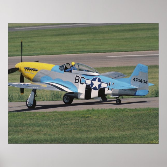 Poster Nord-américain P-51 D Dazzling Donna sur le (Devant)