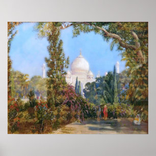 Poster Nord - Le Taj Mahal À Agra, Ouest de l'Inde