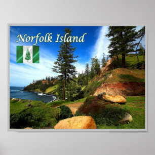 Poster Norfolk Island - Panorama -