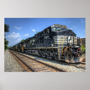 Poster Norfolk Southern en HDR.