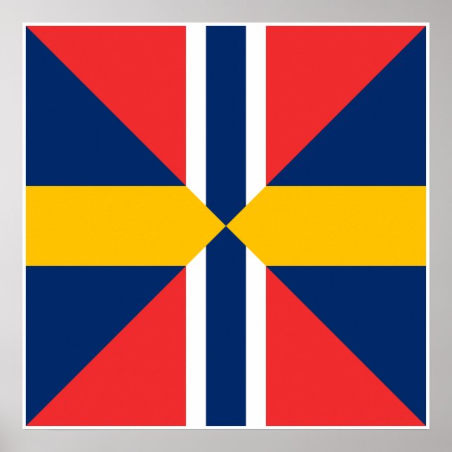 Poster Norge Sverige Sildesalaten, Norvège (Devant)