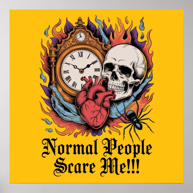 Poster Normal People Scare Me (Devant)