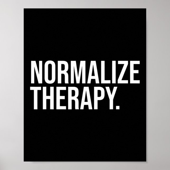 Poster Normaliser l'énoncé de la thérapie Santé mentale A (Devant)