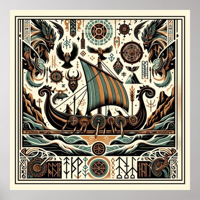 Poster Norse Vikings : Une saga de la mer Antique (Devant)