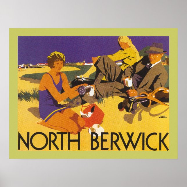Poster North Berwick (toile) (Devant)