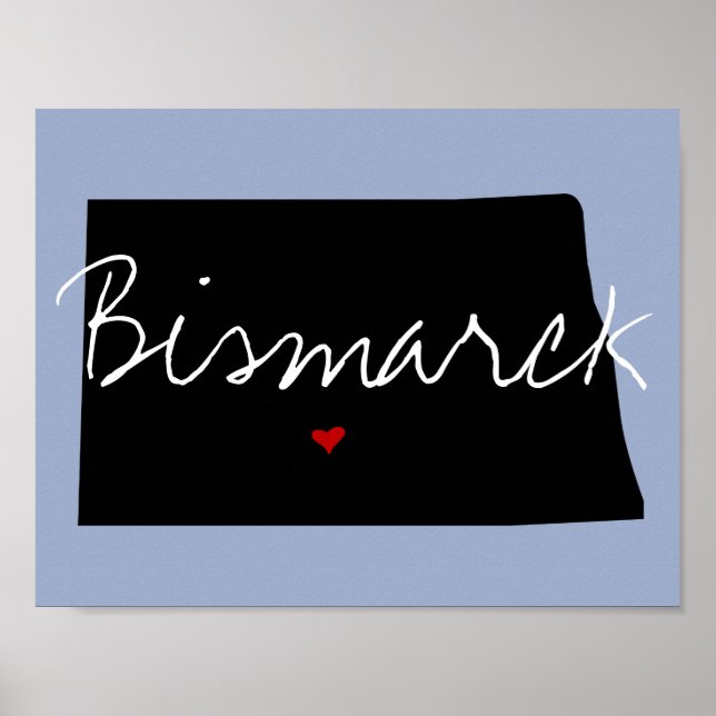 Poster North Dakota Town (Devant)