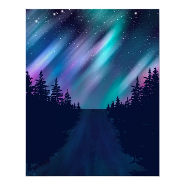 Poster Northern Lights (Devant)