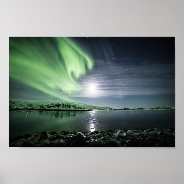 Poster Northern Lights Norvège (Devant)