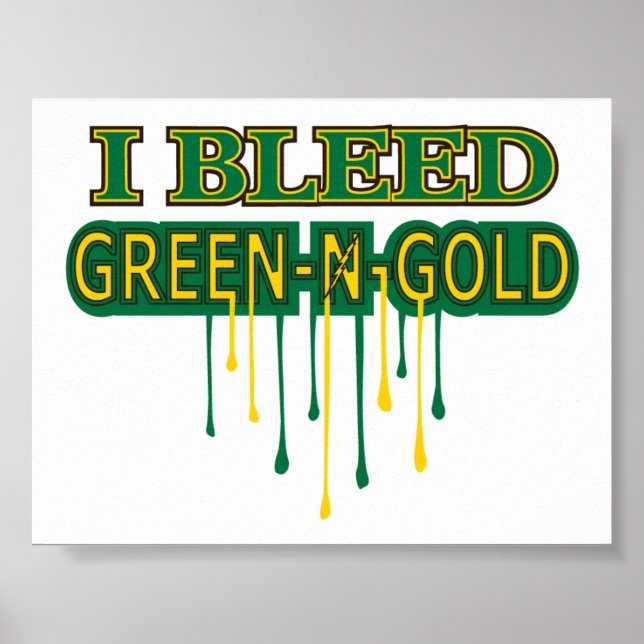 Poster Northmont I Bleed Green 'n Gold (Devant)