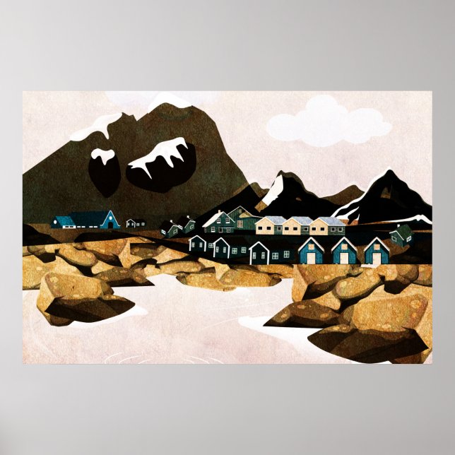 Poster Norvège (Devant)