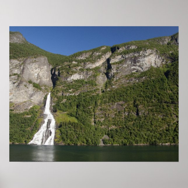 Poster Norvège, Geirangerfjord (UNESCO), Geiranger. (Devant)