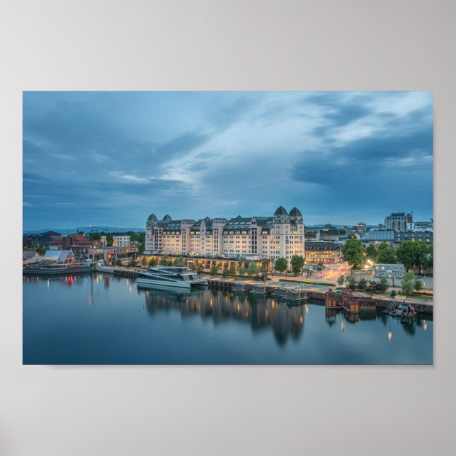 Poster Norvège Oslo (Devant)