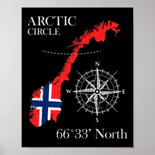 Poster Norvège Scandinavie Randonnée Campeur Pêche
