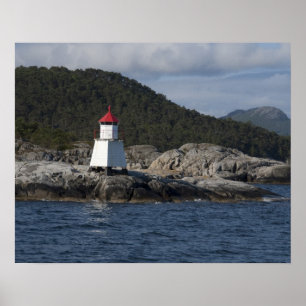 Poster Norvège, Stavanger. Vues le long du Lysefjord.