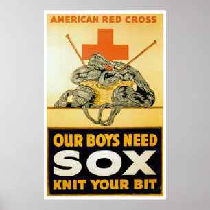 Poster Nos Garçons Ont Besoin De Sox ~ Knit Your Bit