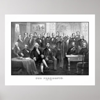 Poster Nos présidents 1789 - 1881