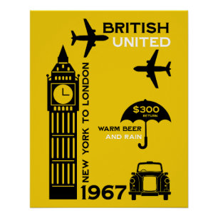 Poster Nostalgalic Retro Airline