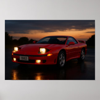 Poster Nostalgic 1992 Mitsubishi GTO