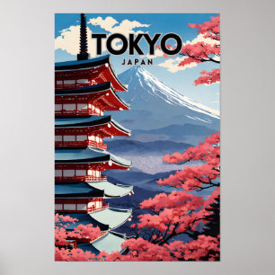 Poster Nostalgique du Japon de Tokyo