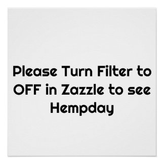 Poster Note to Hempday costumers