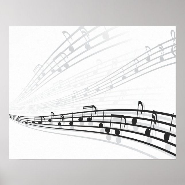 Poster notes de musique (Devant)