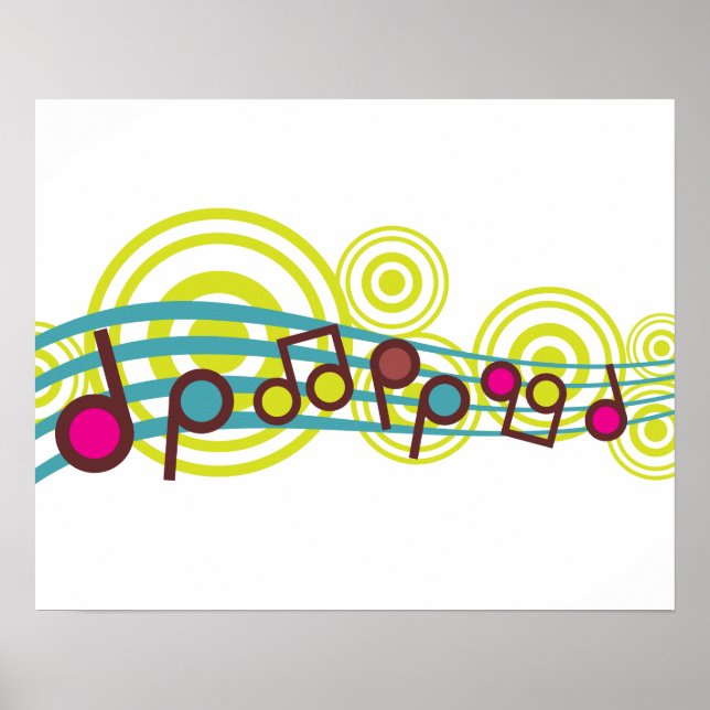 Poster Notes de musique (Devant)