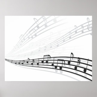 Poster notes de musique