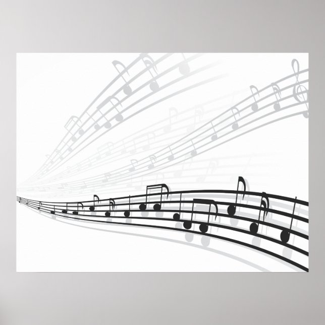 Poster notes de musique (Devant)