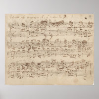 Notes de musique ancienne - Feuille de musique Bac