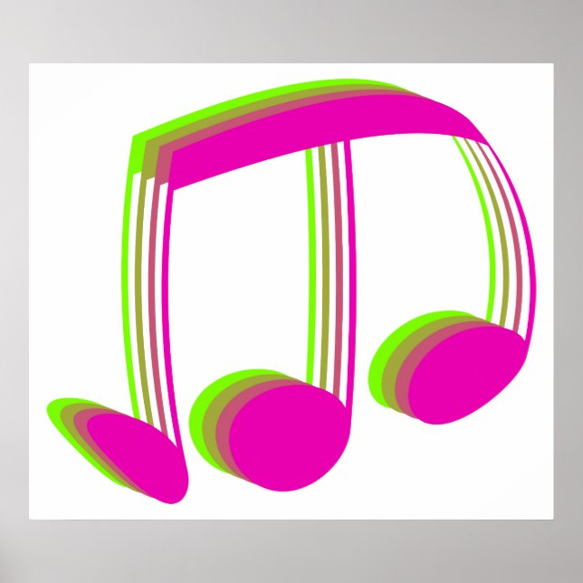 Poster Notes musicales (Devant)
