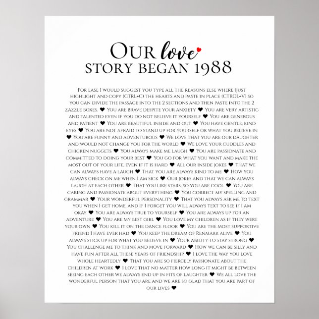 Poster Notre anniversaire d'histoire d'amour (Devant)