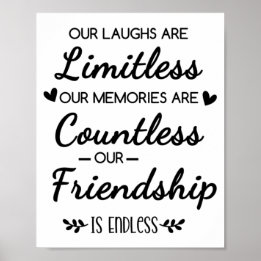Poster Notre Citation d'Amitié aux Rires Illimités