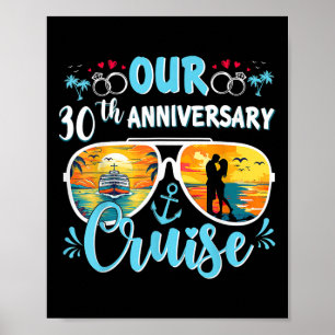 Poster Notre croisière pour notre 30e anniversaire de mar
