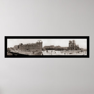 Poster Notre Dame à Paris Photo 1909