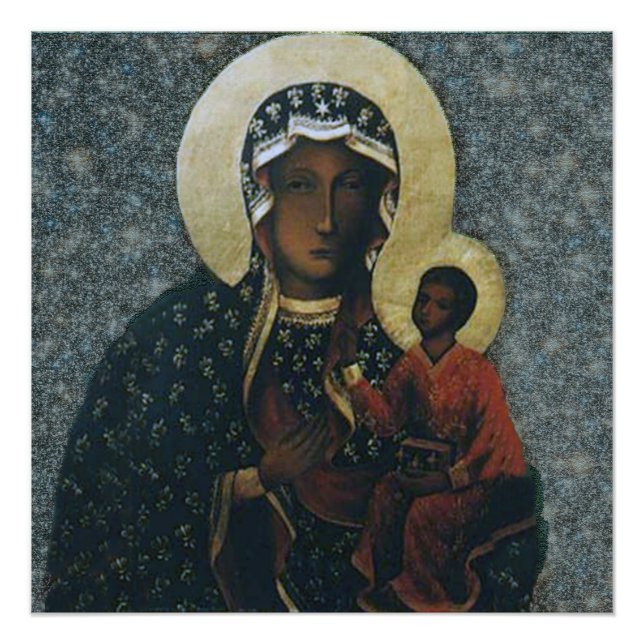 Poster Notre-Dame de Czestochowa Image dévotionnelle (Devant)