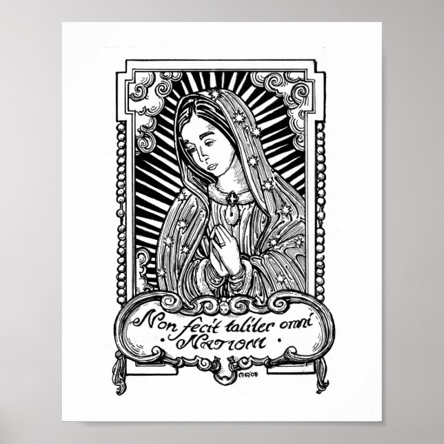 Poster Notre-Dame de Guadalupe (II) (Devant)