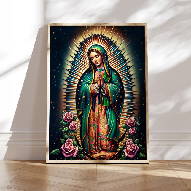 Poster Notre-Dame de Guadalupe Mur Art Décor maison (Créateur téléchargé)