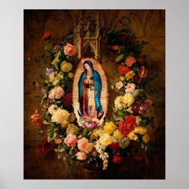 Poster Notre-Dame de Guadalupe, Nuestra Señora de Guadalu (Devant)