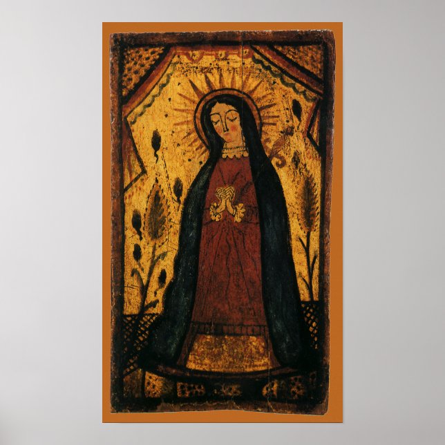 Poster Notre-Dame de Guadalupe par Pedro Antonio Fresquis (Devant)