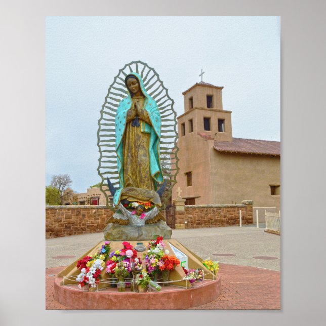 Poster Notre-Dame de Guadalupe, Père Noël Fe, Nouveau-Mex (Devant)