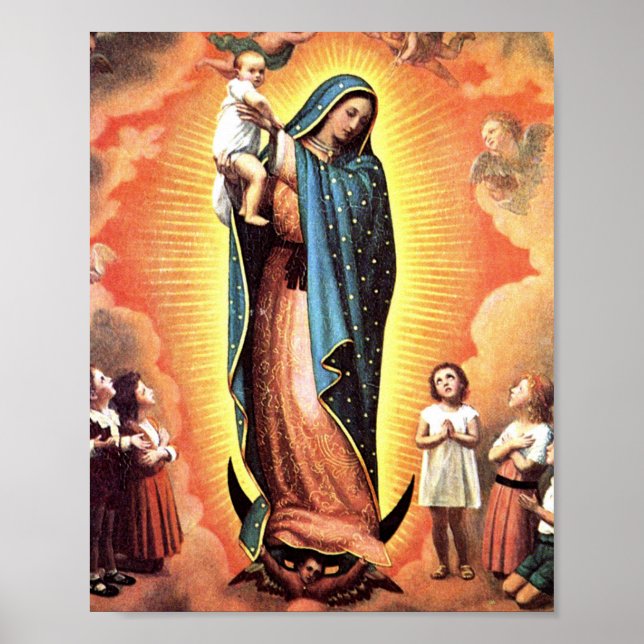 Poster Notre-Dame De Guadalupe Protectrice De L'Inné (Devant)