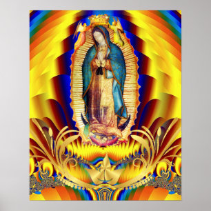 Poster Notre-Dame de Guadalupe Vierge du Mexique