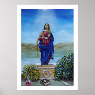 Poster NOTRE DAME DE LA LUMIÈRE Vierge de l'Immaculée Con